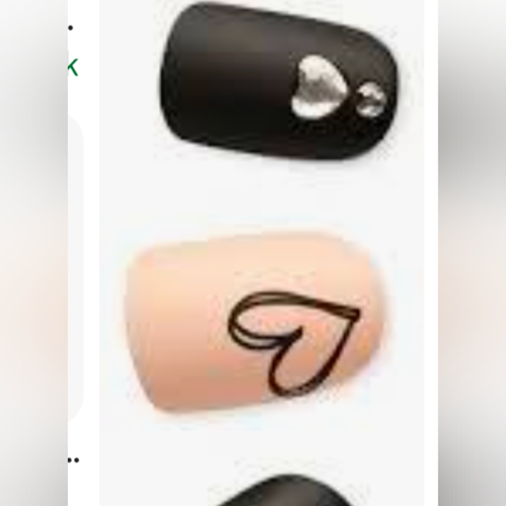 Heart Rhinestone Nails - Picture 4 of 11